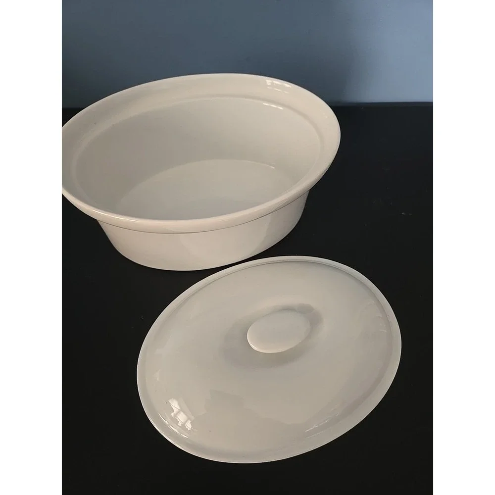 BIA Cordon Bleu 9 x‎ 6.75 inch White Oval Casserole with Lid